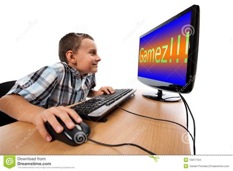 Computer Game Addiction Concept Stock Images Image 15817104