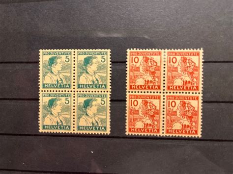 Switzerland Rare Block Of Four Pro Juventute Catawiki