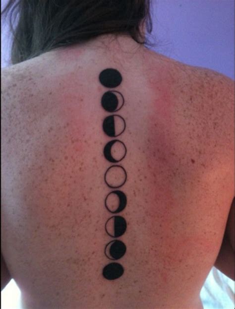 35 Phases Of The Moon Tattoos On Back Get Free Tattoo Design Ideas