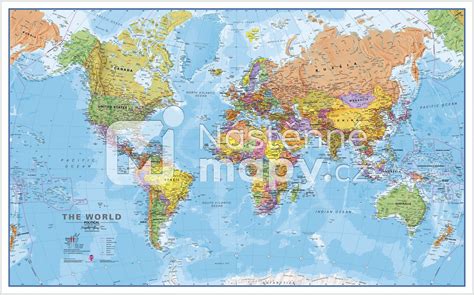 Politická Nástěnná Mapa Světa Ce20 Nástěnné Mapycz