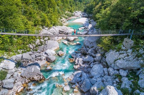 Fluss Soča Soča Tal Slowenien
