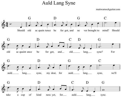 Auld Lang Syne Letter Notes Actlasopa