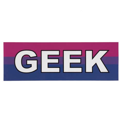 Lgbtqa Bisexual Geek Pride Flag Bumper Sticker