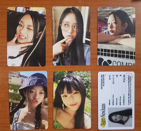 Hanni Official Photocard Newjeans Album Newjeans Kpop Genuine 6 Type