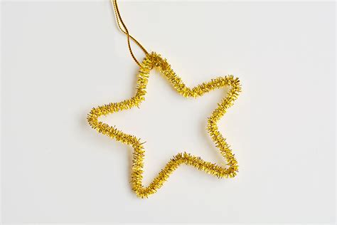 Easy Pipe Cleaner Star Ornaments One Little Project