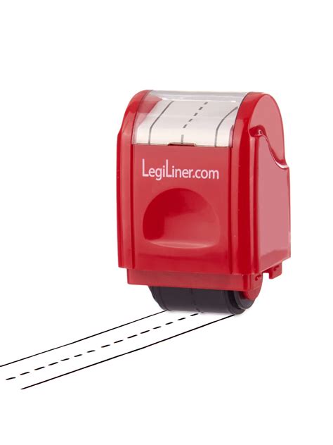 Buy Legiliner Self Inking Teacher Stamp 3 4 Inch Dashed Handwriting Lines Roller Stamp Online At