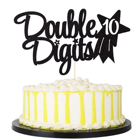 Buy Palasasa Double Digits Th Cake Topper Th Birthday Cake Topper