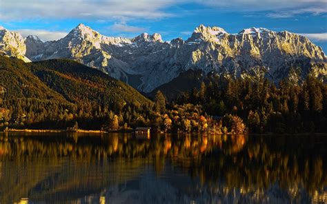 Peaceful Mountain Lake Wallpaper Nature And Landscape Wallpaper Better