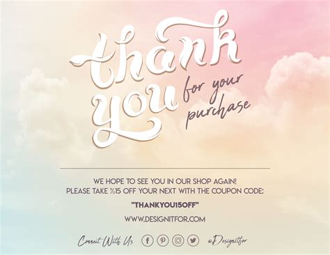 To say please and thank you in malaysian! Thank You For Your Purchase Card Template, For Your Order ...