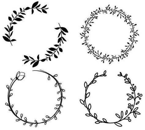 Download Wreath svg, Monogram wreath svg, Leaves monogram SVG ...