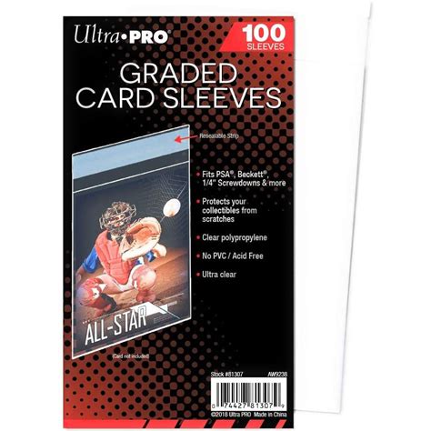 Ultra Pro Resealable Graded Card Sleeves 100 Chief Cards