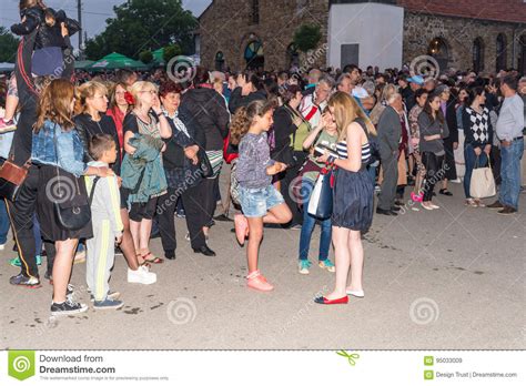 Spectators At The Concert Of Nestenar Games In The Village Of ...