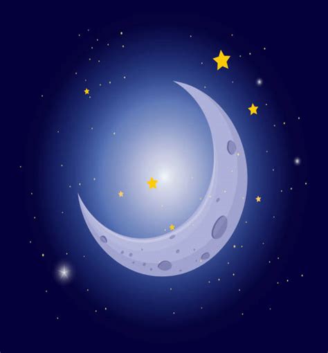 Crescent Moon Clip Art Vector Images And Illustrations Istock
