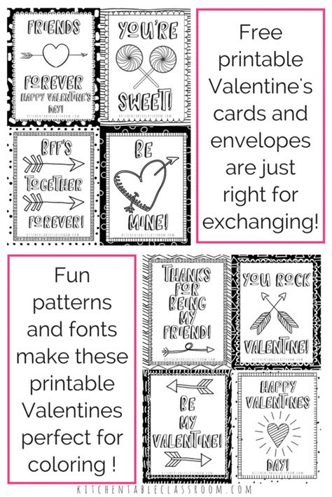 Nothing says romance like a trump inspired card! Printable Valentine Cards to Color - The Kitchen Table Classroom