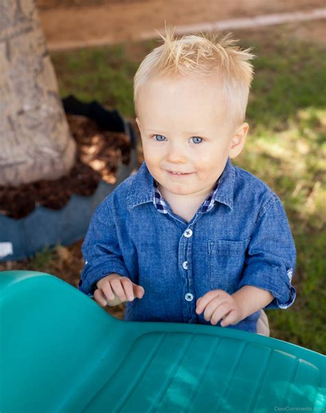 Baby Boy In Blue Shirt - DesiComments.com