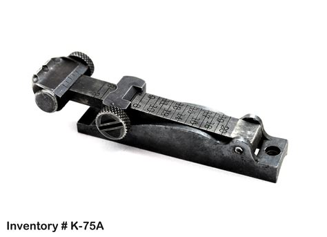 1898 Krag Rifle Complete Rear Sight Altered Corners — Granpas Gun Parts