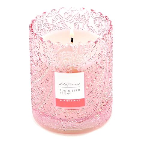 Buy Wildflower Pink Peony Scented Candle For Gbp 299 Card Factory Uk
