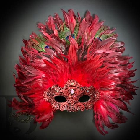 Costumes Reenactment Theatre Purple Venice Carnival Peacock Feather Masquerade Venetian Mardi