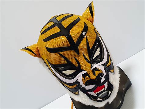 Real Pro Tiger Mask Wrestling Mask Luchador Costume Wrestler Lucha Libre Mexican Mask Maske