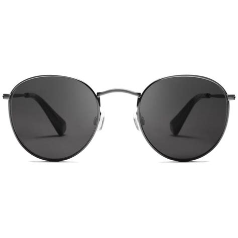 Icon Polarized Round Sunglasses Sunglasses Women Mvmt Grey Lenses