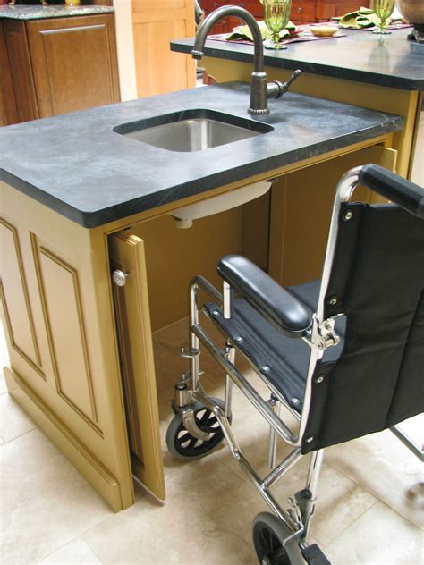 Wheel Chair Access For Sink Cabinet Kitchen Design Accessible