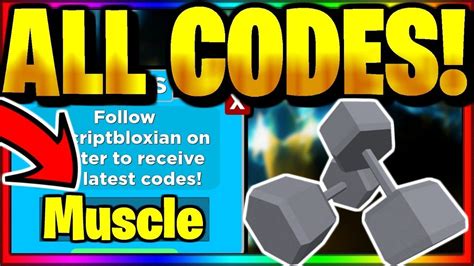 Codes For Muscle Legends Roblox Youtube