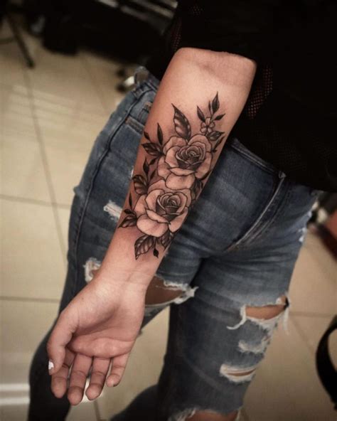 Top 192 Rose Tattoo Designs On Forearm