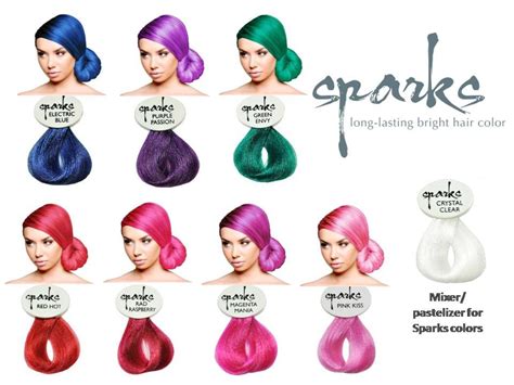 Sparks Hair Color Sparks Hair Dye Semi Permanent Hair Dye Bright