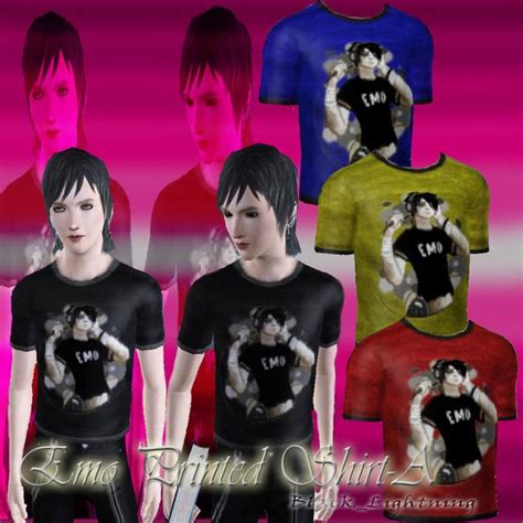 The Sims Resource Emo Shirt A