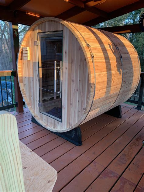Almost Heaven Pinnacle 4 Person Barrel Sauna Dive Into Tranquility