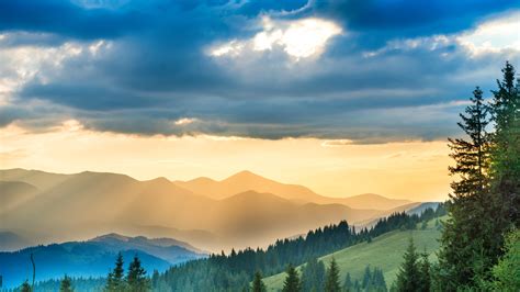 2560x1440 Landscape Mountains Sunbeam Nature 5k 1440p Resolution Hd 4k