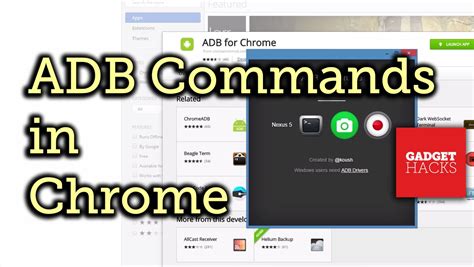 Run Adb Commands On Android From The Chrome Web Browser How To Youtube