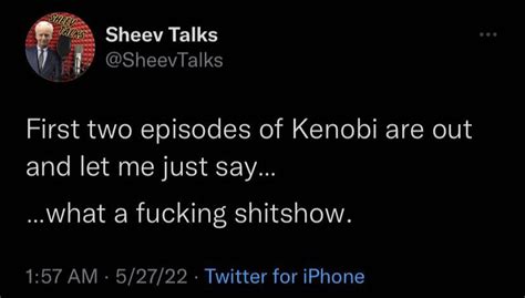 S K On Twitter Sheev Seeing Kenobi Praise