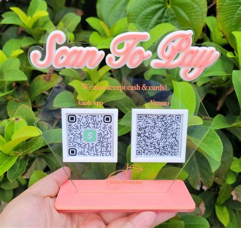 Scan To Pay Sign Qr Code Sign Personalized Business Sign Etsy