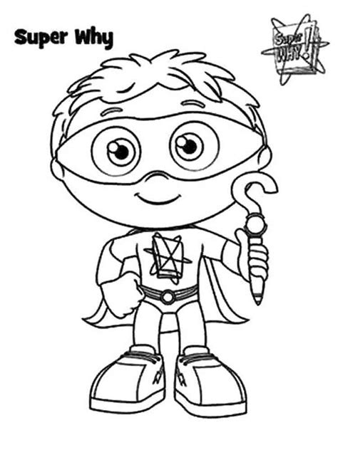Super Why Coloring Page Coloring Home