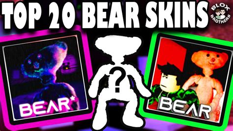 Top 20 Bear And Bear Alpha Skins Our Faves Roblox Youtube
