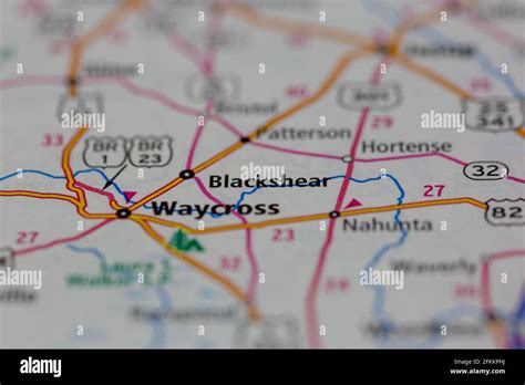 Blackshear Georgia Usa Shown On A Geography Map Or Road Map Stock Photo