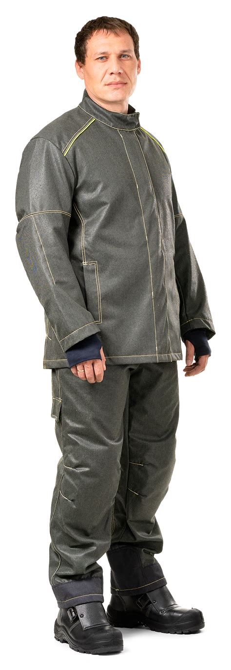 Prior Next Welder Work Suit With Protective Reinforcement Patches