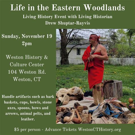 Life In The Eastern Woodlands Native American Living History Event