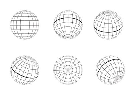 Free Globe Grid Outline Vector 102233 Vector Art At Vecteezy