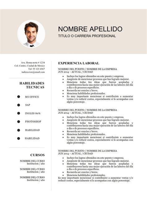 3) modelo de curriculum para la construcción. Curriculum Vitae Plantillas