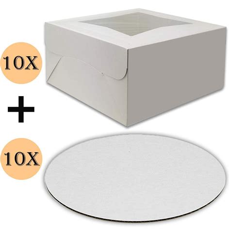 Cake Boxes 12 X 12 X 5 And Cake Boards 12 Inch Bakery Box Has A Clear