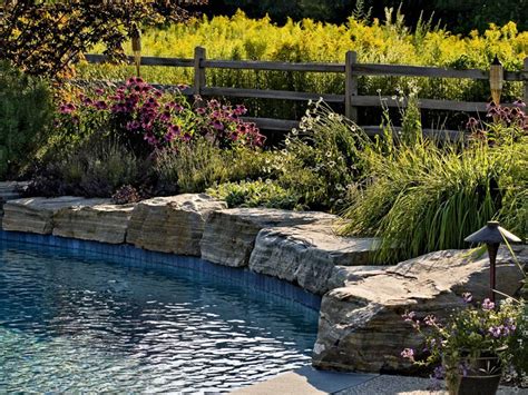 The first step in building any railing is to mark the ground where you intend to this type of paling landscaping is not difficult, and features a relaxed, natural look. Staycation | Garden fencing, Backyard fences, Fence landscaping