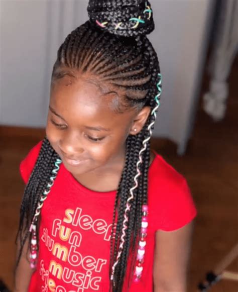 Styling your hair with two braids in a french style will allow you to perfectly take care of the emerging volume. 43 Braid Hairstyles For Little Girls With Natural Hair