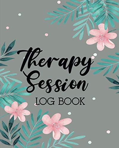 Therapy Session Log Book Floral Logbook For Female Therapists Record Client Appointments