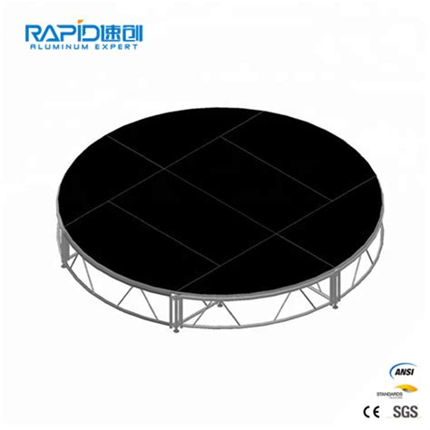 Round Circle Aluminum Portable Stage Outdoor Indoor Concert Stage For