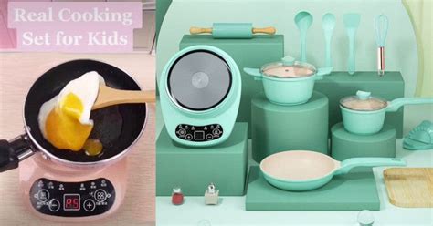 Look This Mini Cooking Set For Kids Can Actually Cook Food When In