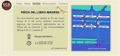 Editorial Uca Está Presente En La Feria Del Libro De Madrid 2023