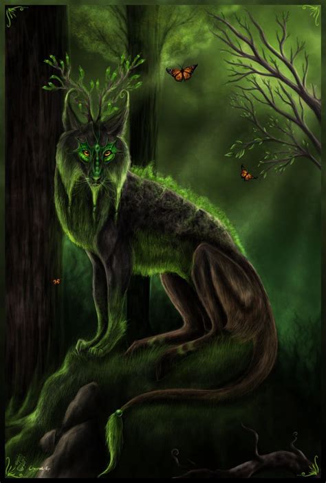 I Am The Forest Mythical Creatures Mythical Creatures Art Fantasy