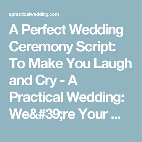 In a traditional christian ceremony, the bride's family typically sits on the left side of the church, or on the right side for jewish ceremonies. Beautiful Wedding Ceremony Script Examples | Wedding ...